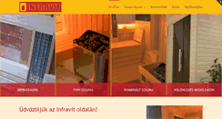 Desktop Screenshot of infravit.hu